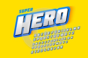 Comics style font, super hero