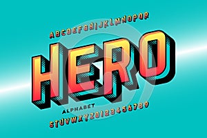 Comics style super hero font