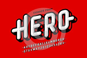 Comics super hero style font