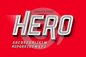 Comics super hero style font