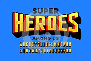 Comics super hero style font