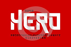 Comics super hero style font photo