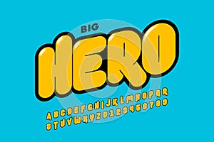 Comics super hero style font photo