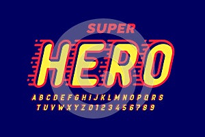 Comics Super Hero style font design