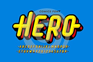 Comics super hero style font photo