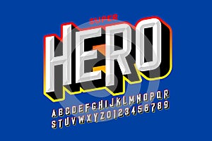Comics superhero style font photo