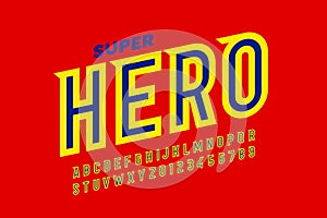 Comics superhero style font