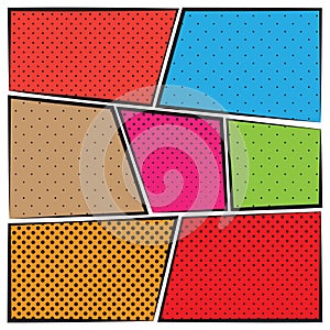 Comics Template. Vector Comic Book Illustration.