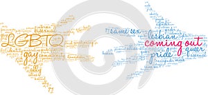 Coming Out Word Cloud