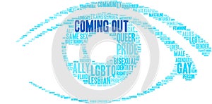 Coming Out Word Cloud