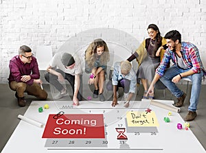 Coming Soon Advertising Announcement Sign Concept