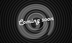 Coming soon banner. For sale  business advertising  web  promotion announce  poster  banner  flyer. Vector on isolated background