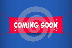 Coming Soon Banner Vector Template Design Illustration
