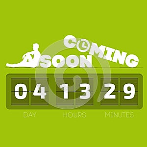 Coming soon with countdown timer