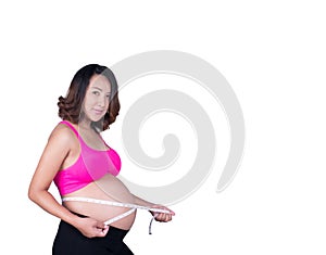 Coming soon. Cropped image of pregnant woman