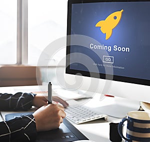 Coming Soon Opening Promotion Announcement Concept