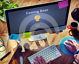 Coming Soon Opening Promotion Announcement Concept