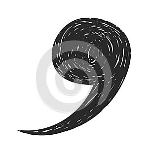 Comma small pause punctuate rhythm