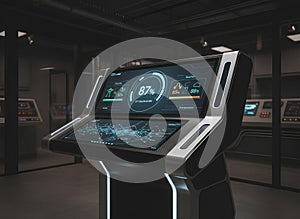 Command Center Interface Analyzing Smart City Data System