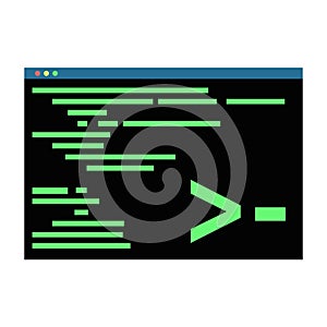 Command Line Interface. CLI. Vector IT illustration, icon