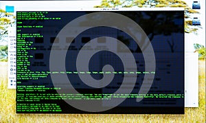 Command line interface on the desktop, terminal command, cli