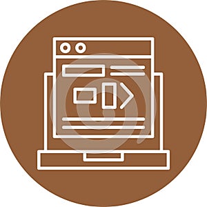 Command Line Vector Icon Design Symbol