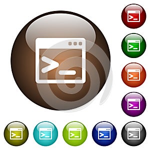 Command prompt color glass buttons photo