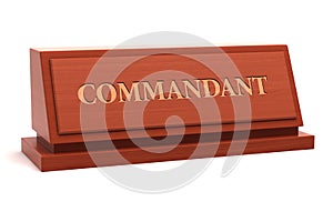 Commandant job title photo