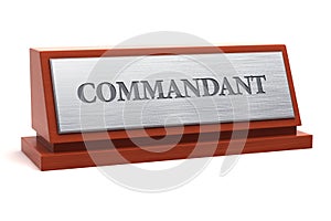 Commandant job title photo