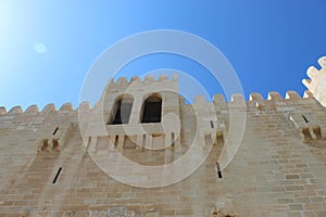 Commander room in Citadel of Qaitbay, Egypt.