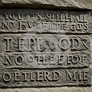 commandment you shall have no other gods before me