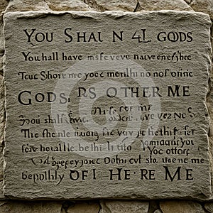 commandment you shall have no other gods before me