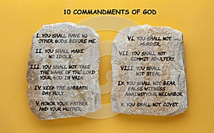 10 Commandments of God photo