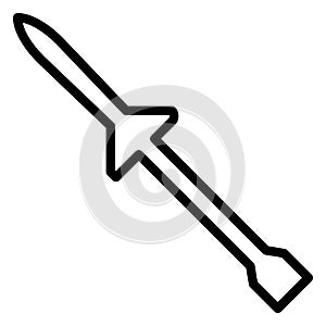 Commando knife  Isolated Vector Icon which can easily modify or edit