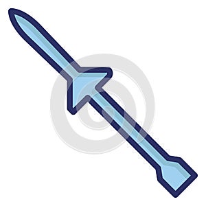 Commando knife  Isolated Vector Icon which can easily modify or edit