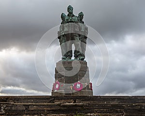 The Commando Memorial in the Scottish Highlands, UK