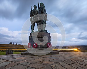 The Commando Memorial in the Scottish Highlands, UK