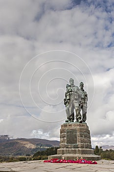 Commando Memorial at Spean Bridge in Scotland.