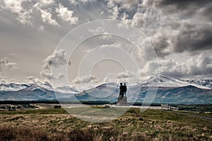 Commando Memorial at Spean Bridge in Scotland