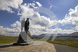 The Commando Memorial at Spean Bridge in the Scottish Highlands