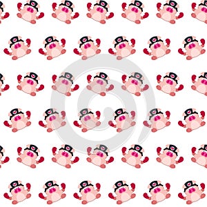 Commando piggy - sticker pattern 08
