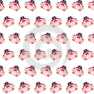 Commando piggy - sticker pattern 20