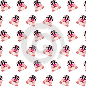 Commando piggy - sticker pattern 26