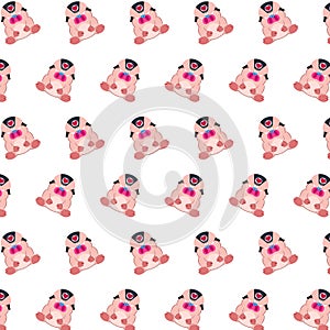 Commando piggy - sticker pattern 27