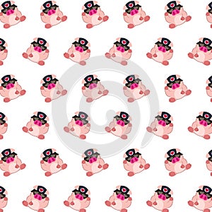 Commando piggy - sticker pattern 30