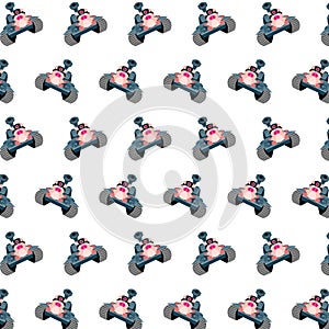 Commando piggy - sticker pattern 37