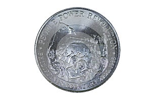 Commemorative coin featuring the People Power revolution