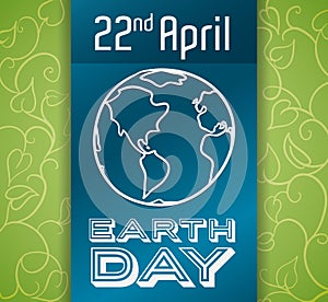 Commemorative Design for Earth Day, Vector Illustration