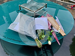 Commemorative memorial to the executed in the Tower of London photo