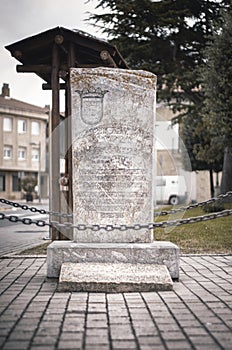 Commemorative monolith of the first general assembly of ÃÂlava photo